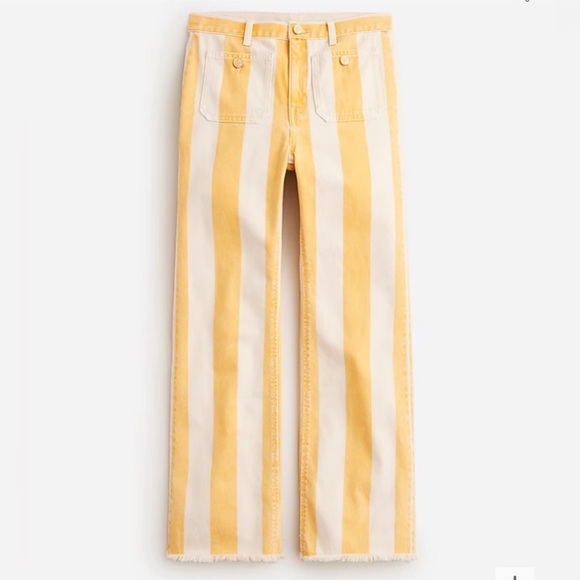 NWT J. Crew Sailor Striped Jeans - Picture 1 of 2
